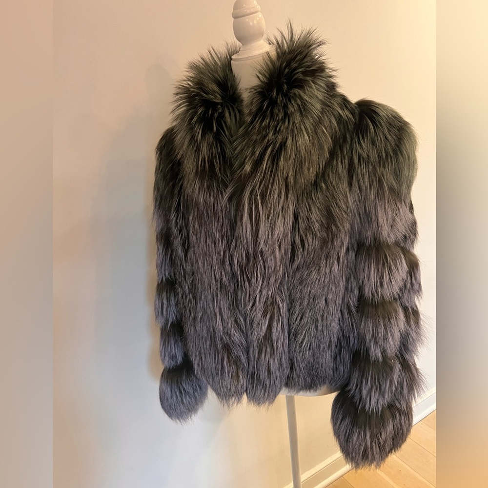 Fox authentic fur coat
